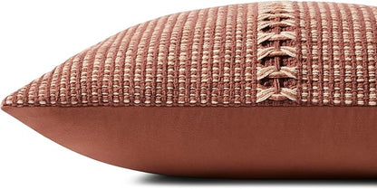 Loloi Chris Loves Julia Harvey Collection PCJ0018 Rust/Multi 18'' x 18'' Cover Only Pillow