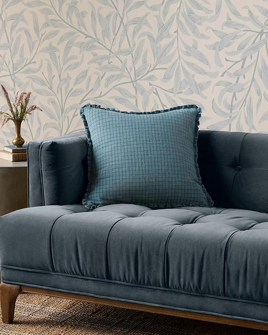 Loloi Chris Loves Julia Dinah Collection PCJ0012 Ocean/Blue 18'' x 18'' Cover Only Pillow