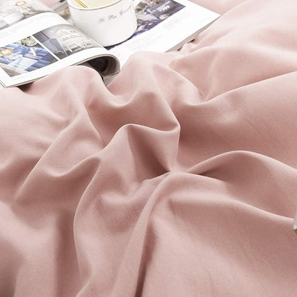 Houseri Pink Comforter Set - California King Size, Blush & Dusty Pink Bedding Comforter & Blanket Set
