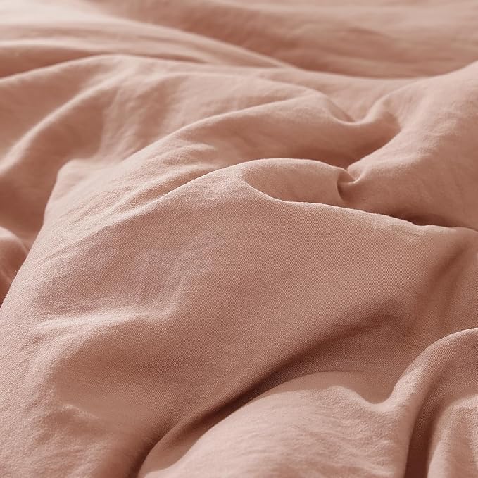 WRENSONGE Twin/Twin XL Comforter Set for Girls Teens, 1 Dusty Pink Comforter & 1 Pillow Sham, Soft Lightweight Kids Comforter Sets for All Seasons Dorm Bedding