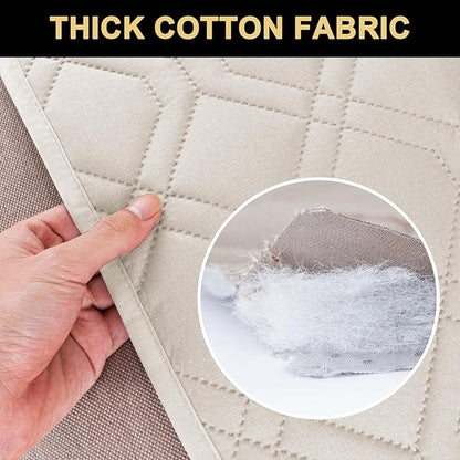 PrinceDeco Waterproof Couch Cover for Dogs Washable Dog Blanket for Bed Couch Sofa Outdoor Bed Cover with Non-Slip Back(32x74 Inch,French Oak)