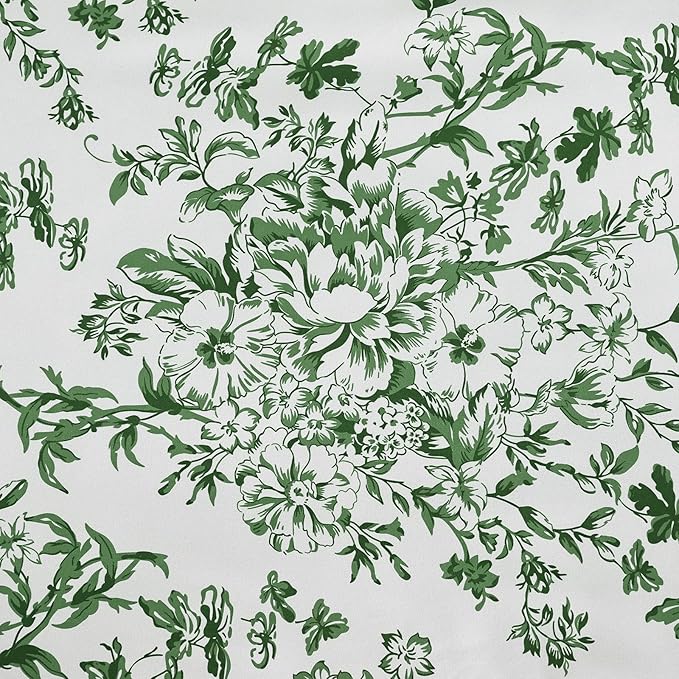 WONGS BEDDING Queen Size Comforter Set, 8 Pieces Emerald Floral Bed in a Bag Comferter Sets, Botanical Print Soft Fluffy Microfiber Complete Bedding Sets for All Season (90"x90")