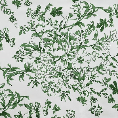 WONGS BEDDING Queen Size Comforter Set, 8 Pieces Emerald Floral Bed in a Bag Comferter Sets, Botanical Print Soft Fluffy Microfiber Complete Bedding Sets for All Season (90"x90")