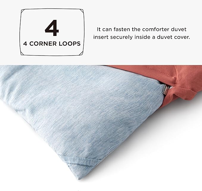 Bedsure Full Comforter Set - Light Blue Full Size Comforter, Soft Bedding for All Seasons, Cationic Dyed Bedding Set, 3 Pieces, 1 Comforter (82"x86") and 2 Pillow Shams (20"x26"+2")