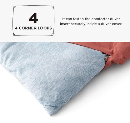 Bedsure Full Comforter Set - Light Blue Full Size Comforter, Soft Bedding for All Seasons, Cationic Dyed Bedding Set, 3 Pieces, 1 Comforter (82"x86") and 2 Pillow Shams (20"x26"+2")