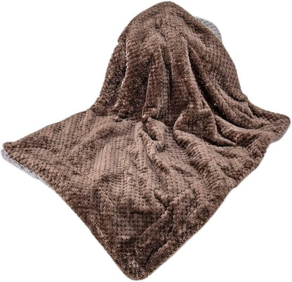 Fuzzy Dog Blanket or Cat Blanket or Pet Blanket, Warm and Soft, Plush Fleece Receiving Blankets for Dog Bed and Cat Bed, Couch, Sofa, Travel and Outdoor, Camping (Blanket (32" x 40"), DG-Eagle Grey)