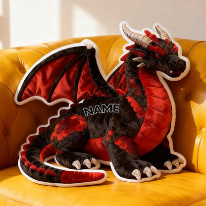 Custom Western Dragon Shaped Pillow Personalized Double-Sided Printed Cute Pillow Customized Christmas Party Commemorative Gift Sofa Decorative for Boys and Girls 8-32in