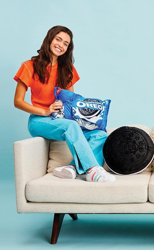 iscream Oreo Package 18" x 12" Pillow Set with Mini Oreo Cookie Pillows