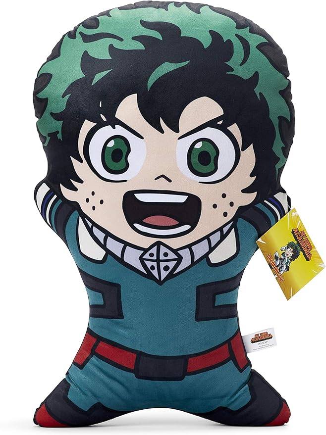 Official My Hero Academia Character Pillow For Adults- 20-Inch Izuku Midoriya Doll Body Replica - Gift for Friends, Family, and Fans - Bed, Couch, Room- Soft Throw Cushion - Licensed Merchandise