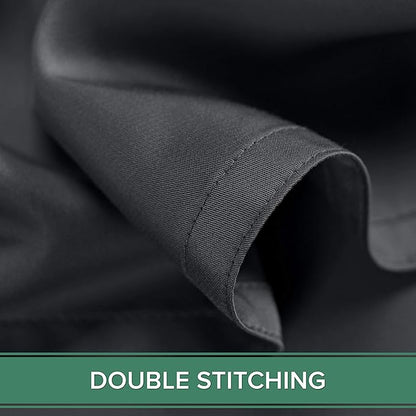 Pure Bamboo Short Queen Sheets for RV Camper (60"x75") - Genuine 100% Organic Viscose Derived from Bamboo Bed Sheet Set, Soft & Cooling, 2 Year Quality Promise (Short Queen, Charcoal)