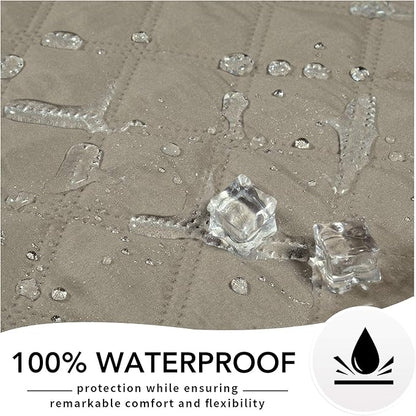 Easy-Going 100% Waterproof Dog Bed Cover, Non-Slip Pet Blanket for Furniture, Washable Couch Cover, Repleasement Sofa Cover (96X82 in,Beige)