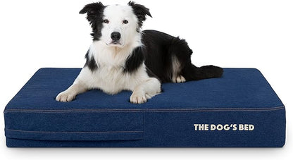 The Dog’s Bed Orthopedic Memory Foam Dog Bed Mattress, Oxford Fabric, Real Blue Denim, L, 6-Inch