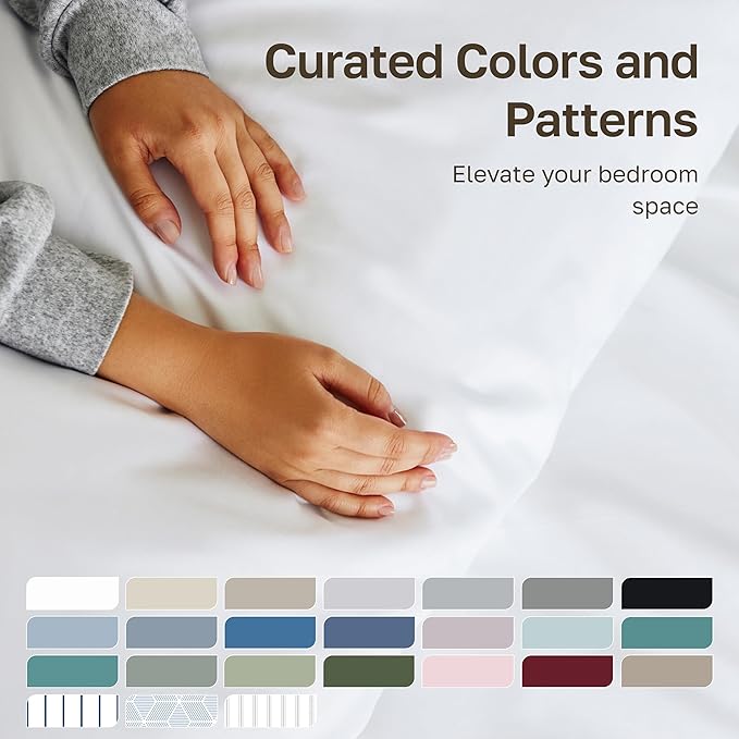 California Design Den 100% Cotton Sheets Full Size Set - Luxury 600 Thread Count Sateen, Cooling Sheet Sets Full Size Bed with Deep Pockets, Hotel Quality Bedding - Teal Bed Sheets