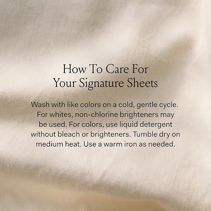 BOLL & BRANCH Signature Hemmed Sheet Set - King, Mist - Luxury 100% Organic Cotton - Includes 1 Flat, 1 Fitted, 2 Pillowcases - Buttery Soft