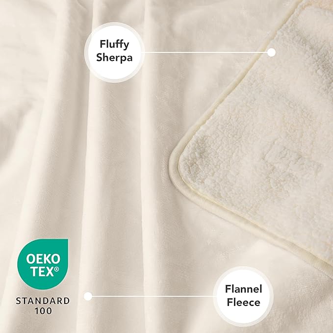 PetAmi Waterproof Dog & Cat Blanket for Medium to Large Pets, Pee Proof & Reversible, Soft Fleece, 40x60 Beige