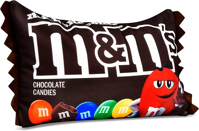 iscream M&M's Package Photoreal Print 12" x 7" Microbead Mini Accent Pillow