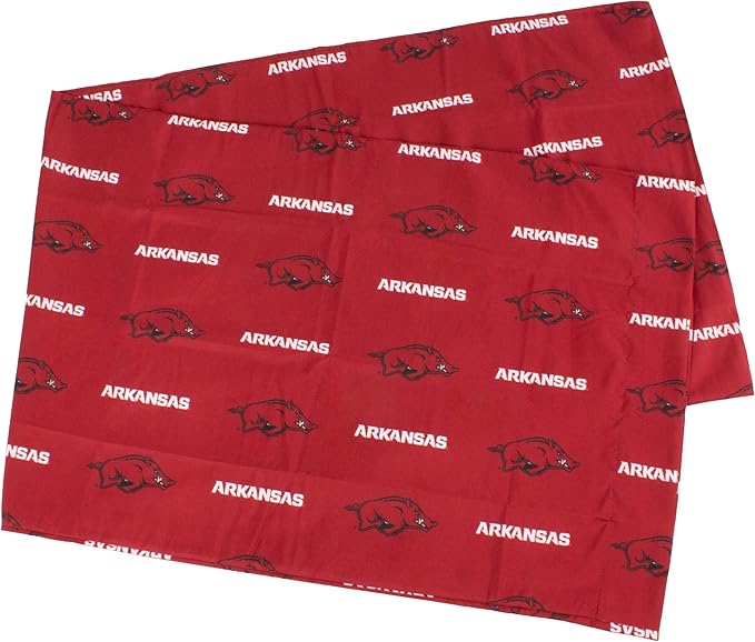 College Covers Everything Comfy Arkansas Razorbacks Pillowcase, Body Pillow, 20" x 60", Includes 1 Pillowcase