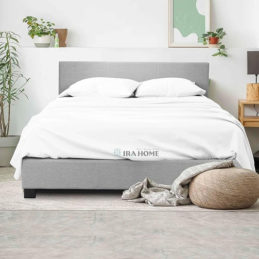 100% Egyptian Cotton Queen Size Bed Sheets, 600 Thread Count Luxury Bedding Set, Long Staple Cotton, 4 Piece Set - 1 Fitted Sheet, 1 Flat Sheet & 2 Pillowcases, Fits Upto 16" Mattress - White
