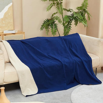 Catalonia Waterproof Blanket for Bed, Reversible Fleece Bed Sofa Cover, Washable Liquid Proof Furniture Protector