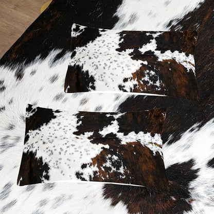 Tailor Shop Black White Cow Print Comforter Set King, Western Farmhouse Cow Print Bedding in A Bag, Rustic Cowhide Comforter Set with 2 Matching Pillowcases Bedroom Decor…
