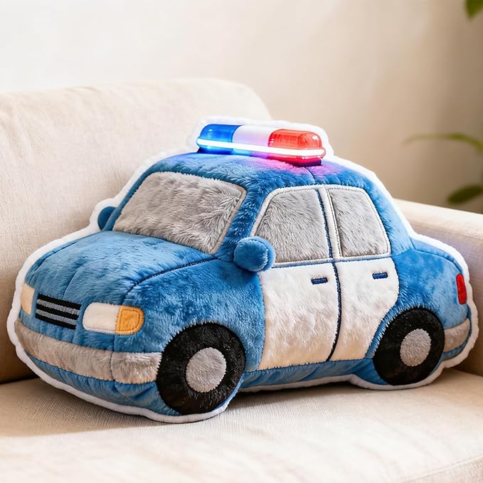 Custom Ambulance Shaped Pillow Personalized Double-Sided Printed Cute Pillow Customized Christmas Party Commemorative Gift Sofa Decorative for Boys and Girls 8-32in