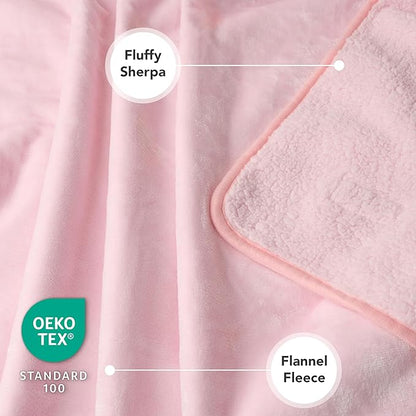 PetAmi Waterproof Dog Blanket for Small Medium Dogs, Pee Proof for Couch Bed, Reversible, Soft Fleece Washable, 29x40 Pink