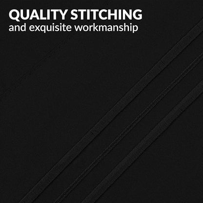 Mellanni Pillow Cases - Luxury, Extra Soft, Cooling Pillow Covers - 2 PC Iconic Collection Pillowcases - Envelope Closure (Standard/Queen 20" x 30", Black)