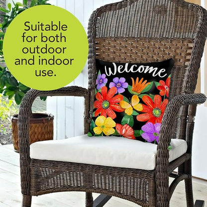 Briarwood Lane Whimsy Flowers Spring Decorative Pillow