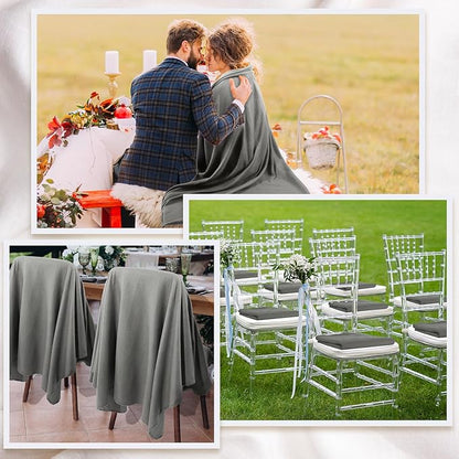 Buryeah 10 Pcs Fleece Blanket Bulk Soft Warm Fleece Blankets Cozy Lightweight Throw Blankets Plush Pet Throw Blanket for Home Bed Sofa Office Wedding Gifts Travel(50" X 70",Dark Gray)