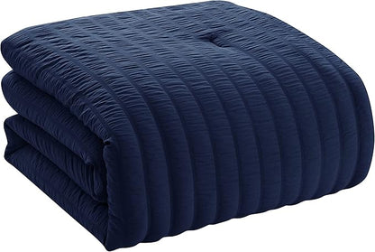 Comforter Set 8 Piece Bed in a Bag Design, Bed Sheets, 2 Pillowcases, & 2 Shams Down Alternative All Season Warmth (Pack of 3)