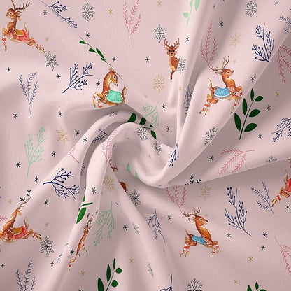 Tailor Shop Girls Twin Bedding Set,Deer Bedding Sets,Pink Comforter Set,Kids Comforter Sets for Girls,1 Pillowcase…