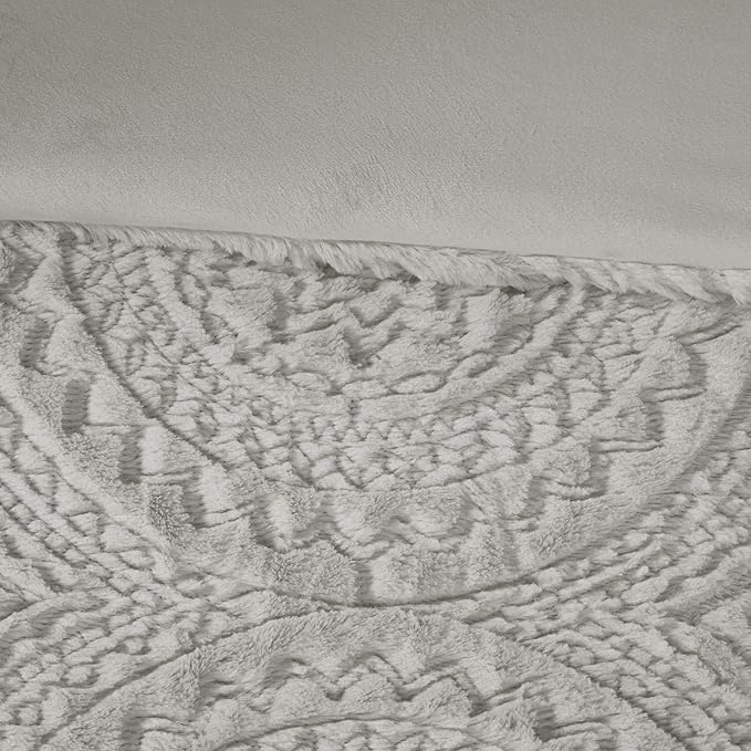 Madison Park Arya Modern All Season Down Alternative Bedding Set with Matching-Sham, Twin, Grey