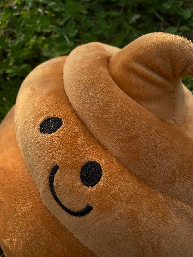 Lovely Plush Simulation Poop, Spoof Gifts, 3D Funny Decoration Pillow (10in, Light Brown)