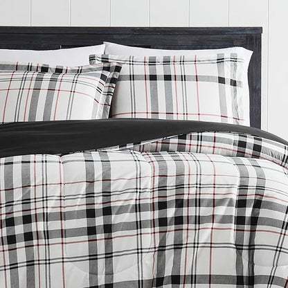 London Fog Charlotte Plaid Comforter Set Multiple Polyester 2-Piece Twin XL Comforter Set, Plaid Themed, for Men and Women, Oeko-TEX Certified Confidence