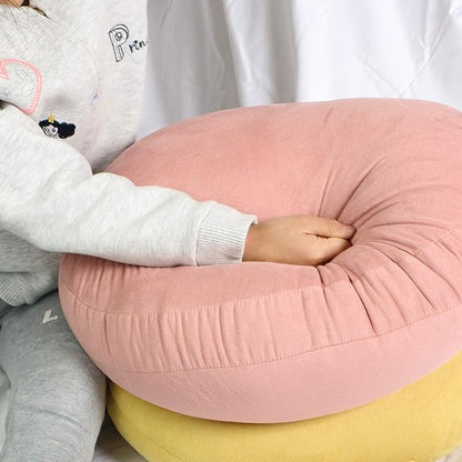 Taro Pink Round Throw Pillow 16x16 Down-Like Polyester Filling Super Soft Cushion Ultra Fluffy Feather-Like Touching Decor Round Floor Pillow for Couch Bed Sofa, 1 Piece