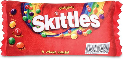 iscream Skittles Package 16" x 8.5" Pillow Set with Mini Skittles Candy Pillows