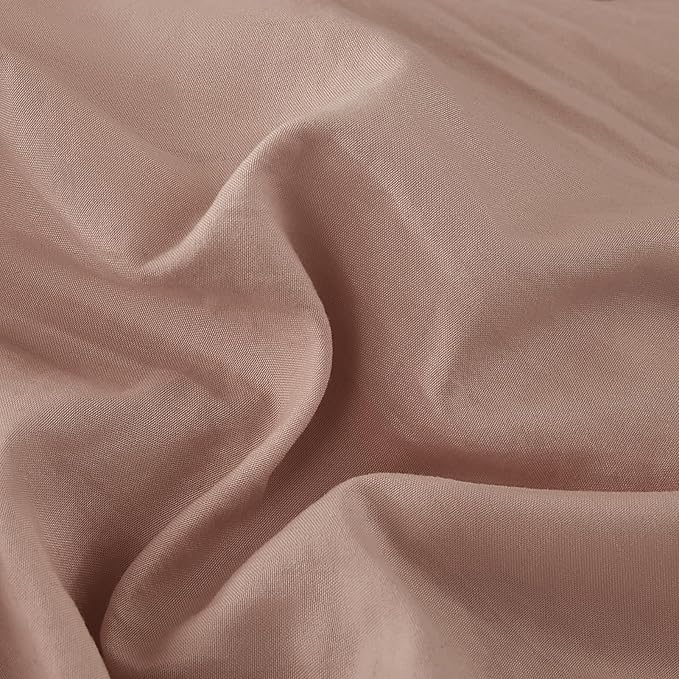WRENSONGE Queen Comforter Set - 3 Pieces Dusty Pink Comforter Prewashed Soft Lightweight for All Seasons,Fluffy Down Alternative Comforters Queen Size with 2 Pillow Shams