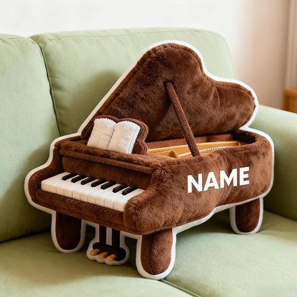 Custom Piano Shaped Pillow Personalized Double-Sided Printed Cute Pillow Customized Christmas Party Commemorative Gift Sofa Decorative for Boys and Girls 8-32in