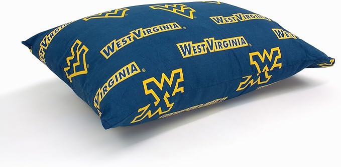 College Covers Everything Comfy West Virginia Mountaineers Pillowcase, Body Pillow, 20" x 60", Includes 1 Pillowcase