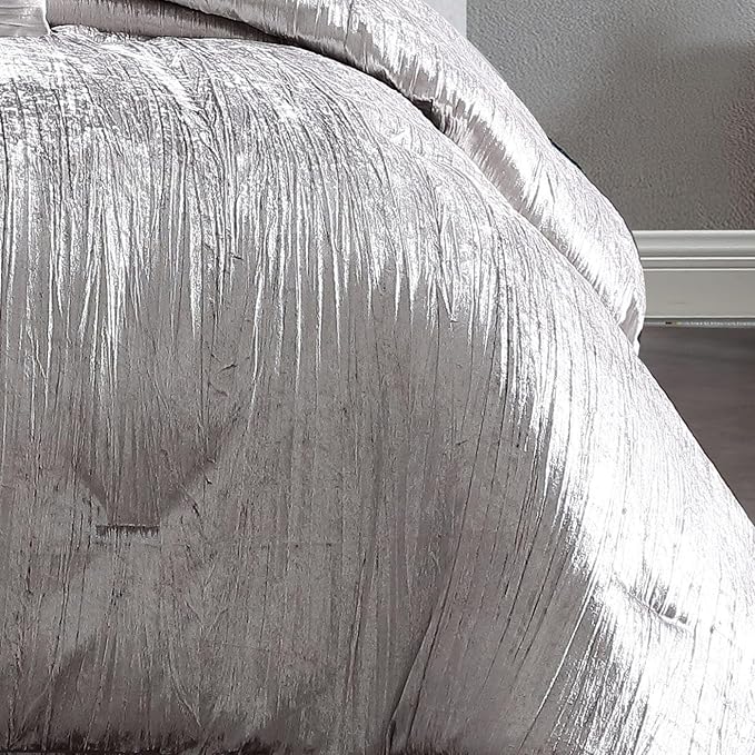 Riverbrook Home Turin Comforter Set, Queen, Silver, 7-Piece Set