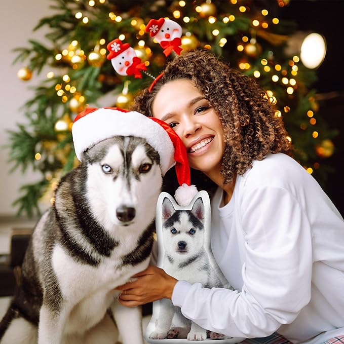 Easycosy Custom Funny Pillow Photo Gifts, Funny White Elephant Gifts for Adults, Personalized Christmas Gag Gifts Stuffed Dog Cat Picture Pillowcase