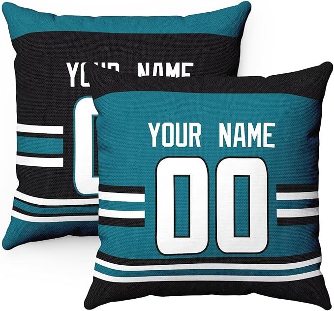ANTKING San Jose Throw Pillow Personalized Custom Any Name and Number for Men Women Boy Gifts