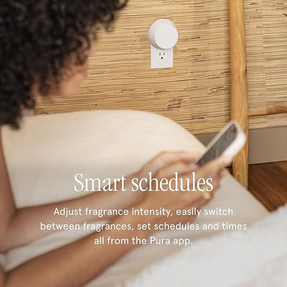 Pura Smart Home Air Diffuser Fragrance - Smart Scent Refill - Up to 120-Hours of Premium Fragrance per Refill for Home, Office & Apartment - 4 Pack, Linens & Surf