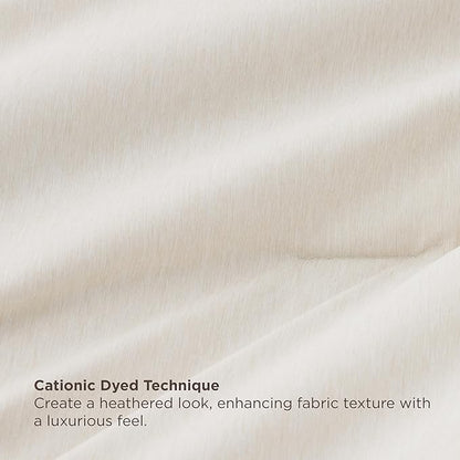 Bedsure California King Comforter Set Beige - Bed in a Bag Cal King Bedding 7 Pieces, Cationic Dyed Bed Set, Beige Soft Bedding for All Seasons Comforter with Sheets, Pillowcases & Shams