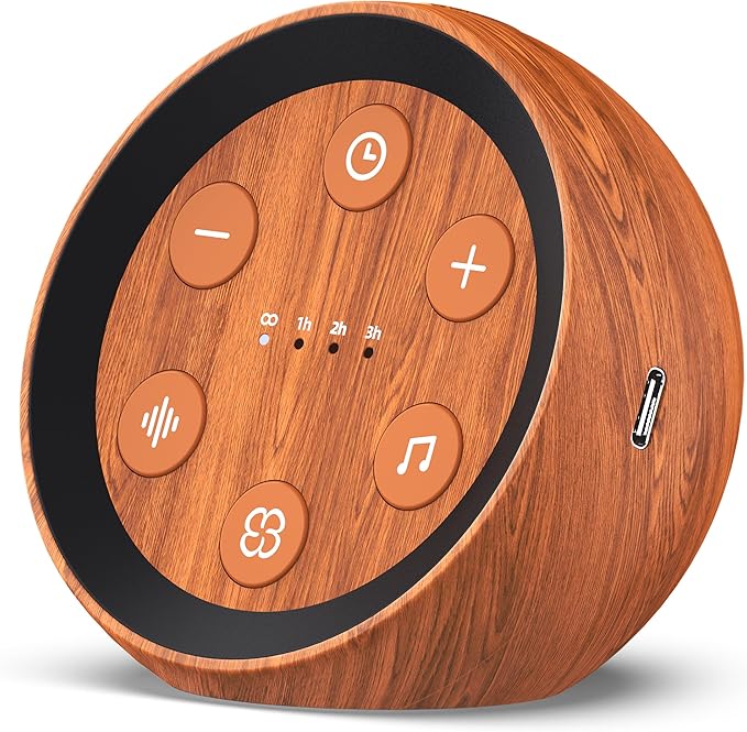 White Noise Sound Machine with 32 Calming Sounds 32 Volume Levels Pink Brown Noise Machine for Baby Kid Adult with 4 Timer Plug-in Noise Canceling Machine for Travel Office Privacy