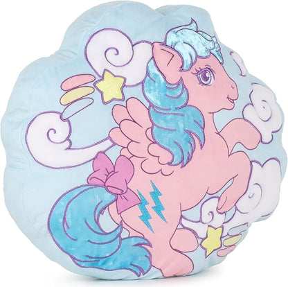 Jay Franco Shaped Decorative Pillow – 15 Inch Kids Ultra-Soft Stuffed Plushie & Cozy Throw Pillow, Official Licensed Product, Blue - My Little Pony
