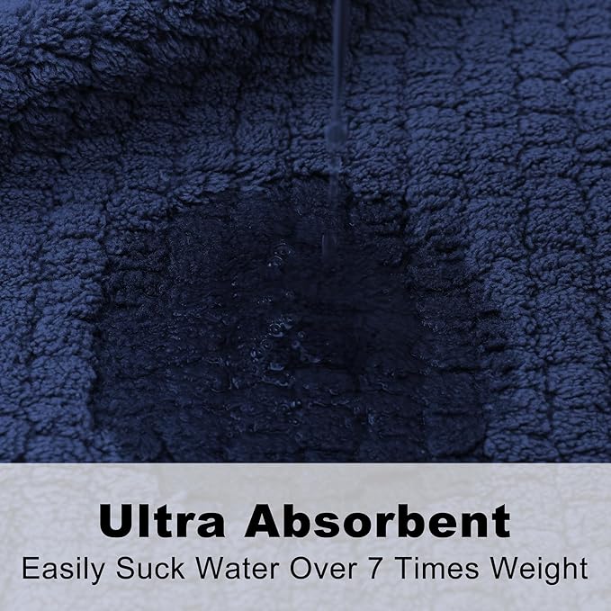 Women's Shawl Collar Bathrobe, Soft Long Towel Robes for Women - Super Absorbent Quick Dry yet Warm