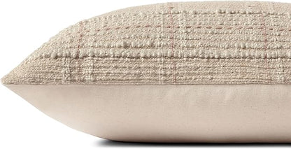 Loloi Angela Rose x Calista Collection PAR0019 Ivory/Blush 13'' x 35'' Cover w/Down Pillow