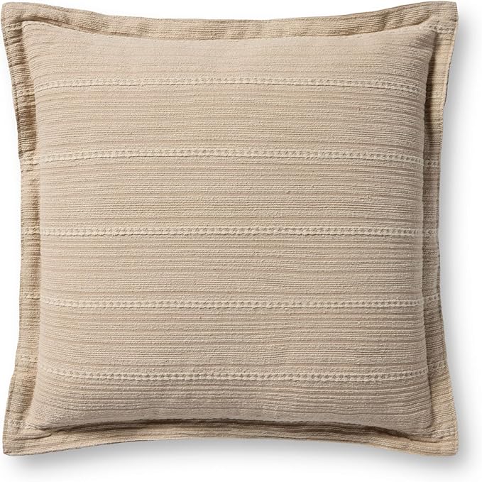 Loloi Chris Loves Julia Howie Collection PCJ0023 Natural 18'' x 18'' Cover Only Pillow