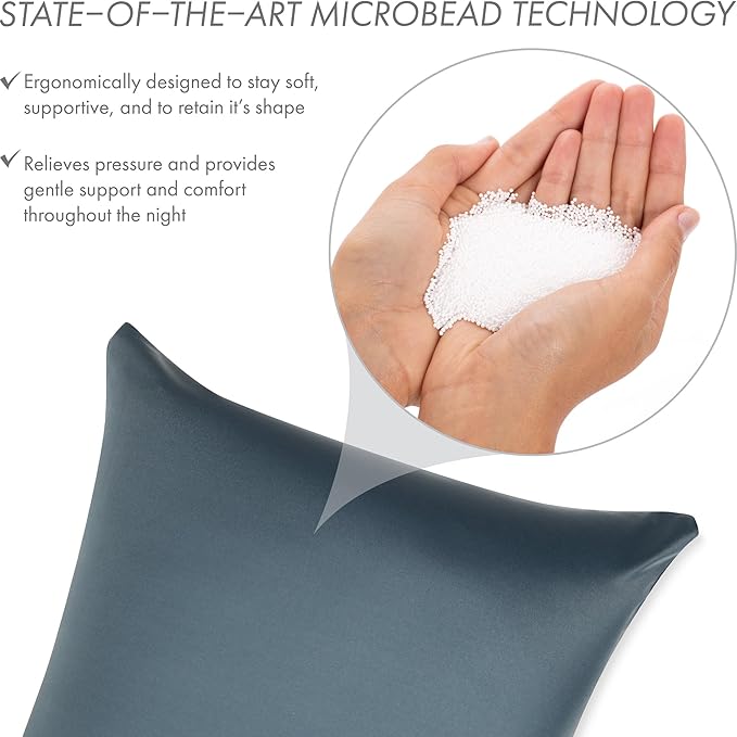 PILLOWY 22x22 Throw Pillowcase (Cover Only) -85/15 Nylon, Spandex -Luxurious, Silky, Stretchy & Soft - 1Pcs Solid Color -A Perfect Choice for Couch Chairs Sofa Bed Adult/Kids Bedroom, Dark Slate Grey